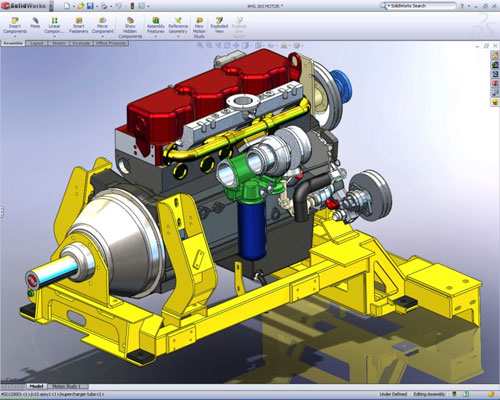 engine in solidworks