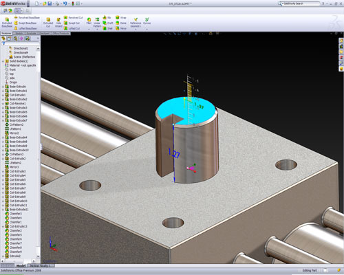 SolidWorks 2008 sketch features