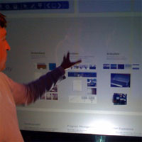 microsoft demos multi-touch technology