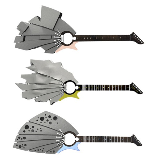 fdm-stratysys-redeye-guitar 3d rapid prototyped guitars and instruments