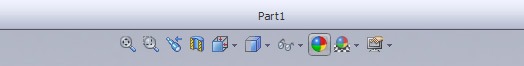 solidworks-visual-toolbar solidworks head-ups toolbar for visual appearance
