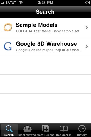 navicad-00 The two galleries available to search. Collada and Google Warehouse.