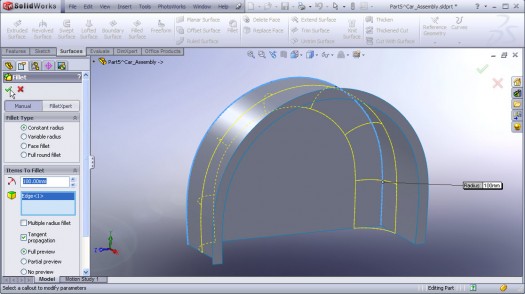 SolidWorks Audi R8 car modeling tutorial