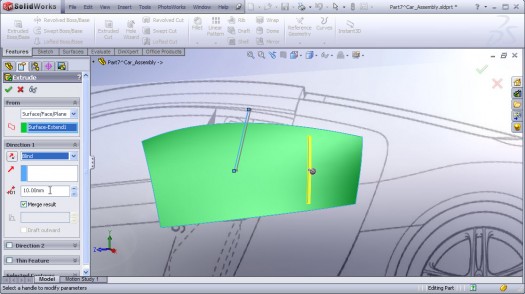 SolidWorks Audi R8 car modeling tutorial