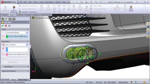 SolidWorks Audi R8 car modeling tutorial
