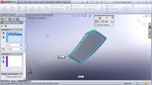 SolidWorks Audi R8 car modeling tutorial