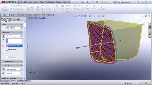 SolidWorks Audi R8 car modeling tutorial