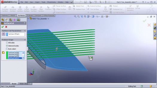 SolidWorks Audi R8 car modeling tutorial