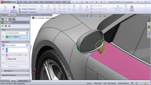 SolidWorks Audi R8 car modeling tutorial