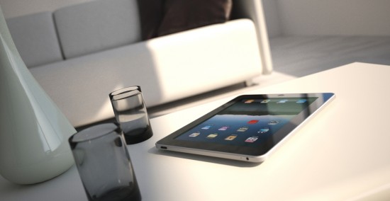 Dripta Roy iPad rendering Rhino and Maxwell