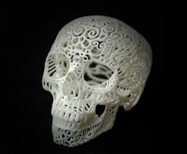 This 3D Printed Skull Will Rock You. Crania Anatomica Filigre by Joshua Harker