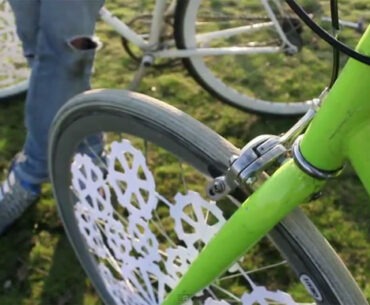 Laser Cut Design for a Slick Bicycle Wheel Animation