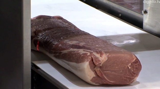 Laser-Scanning Meat Machine Scans and Cuts Perfect Slice