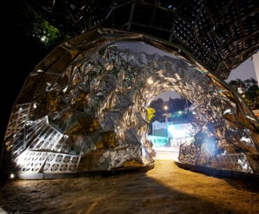 Bloom: The incredible 14,000 piece breathable laser cut metal installation