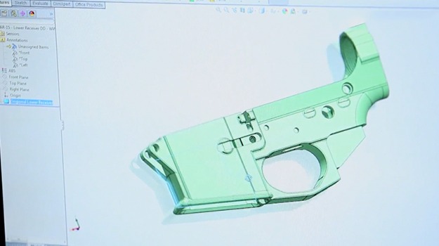 3DprintedgunSolidWorks