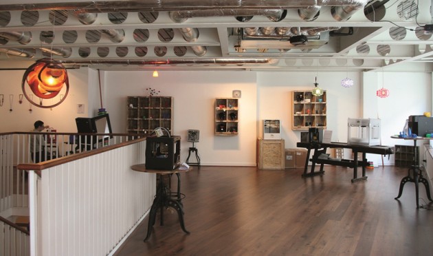 Inside iMakr prior to opening.