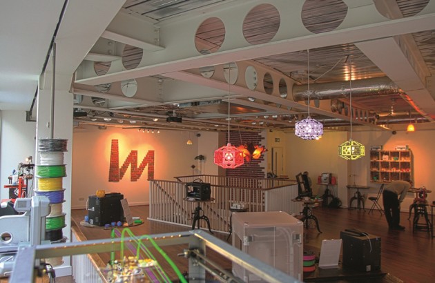 Plenty of filament, 3d printed art and printers to feast your eye upon.