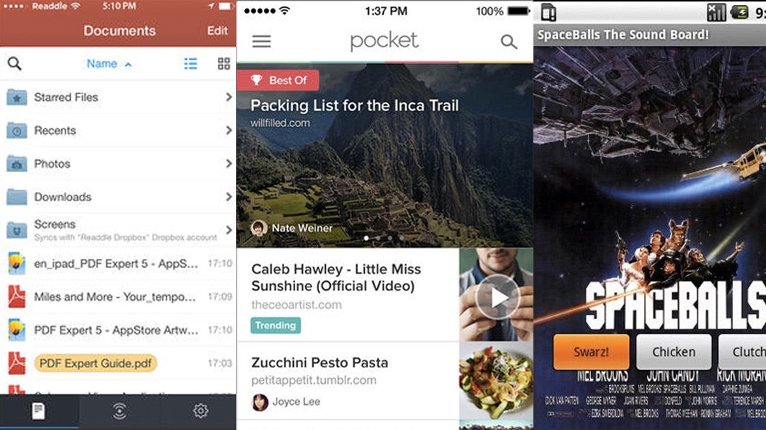 Weekly App Smack 03: Pocket, PDF Expert 5, Spaceballs Soundboard and More…
