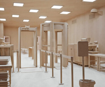 Artist Roxy Paine Builds Entire Airport Security Checkpoint…Out of Wood