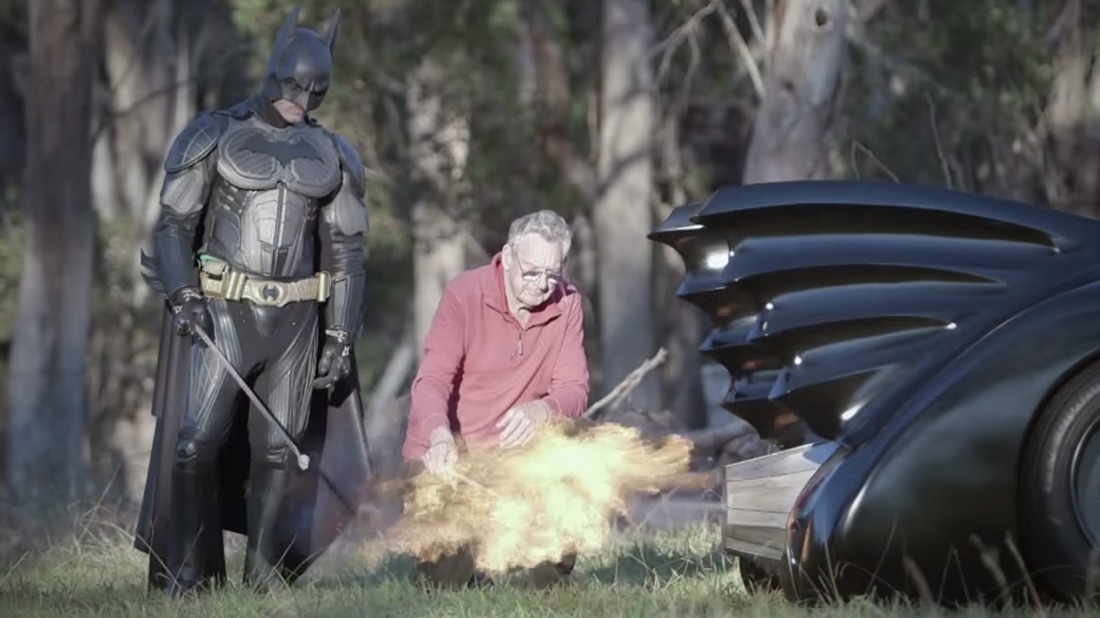 Batman Fanatic and Retired Engineer Grandfather Build Street Legal 1989 Batmobile
