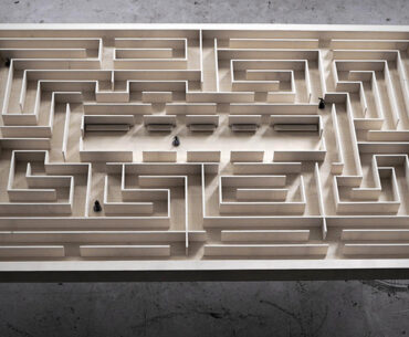 The Labyrinth Table by Benjamin Nordsmark Adds Another Dimension to Meal Time