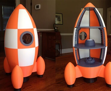 Grandpa of the Year Creates Amazing 3D Printed Rocketship Playhouse