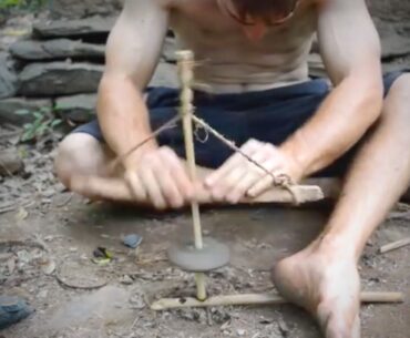 How to Make a 'Power Drill' From Natural Materials if You're Ever Stuck in the Wild