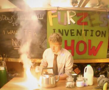Crazy Garage Inventor Colin Furze Makes 'Instant Tea' with a Thermite-Powered Kettle