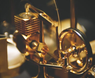 This Hand Machined Guitar Pedal is the Ultimate Accessory for Your Steampunk Band