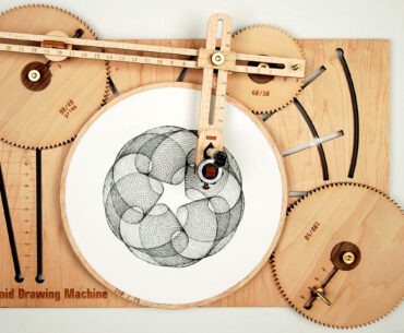 Eat Your Heart Out, Spirograph. Clycloid Drawing Machine is the Ultimate Design Tool