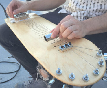The Lap Skate Guitar Hybrid Product Concept Combines Blues Slide with Rail Slides