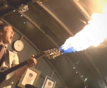 Garage Inventor Colin Furze's Latest Epic Build is a Flamethrowing Guitar
