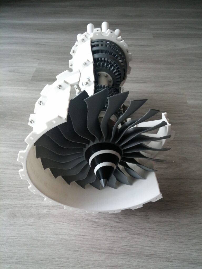 Model of the Week: 3D Printable High-Bypass Jet Engine [Mach 8 ...