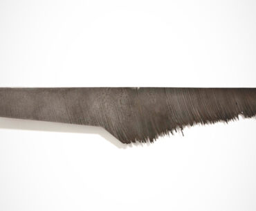 This Insane Blade Was Forged From Intersecting Waterjet Cutting Streams