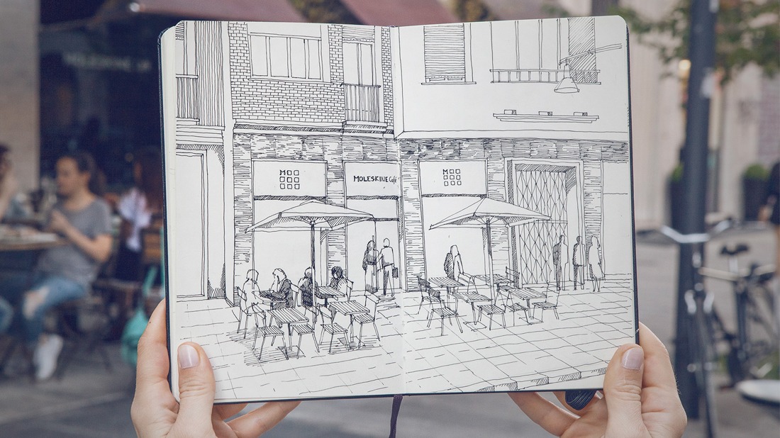 The New Moleskine Café is the Ultimate Design Sketching and Coffee Destination