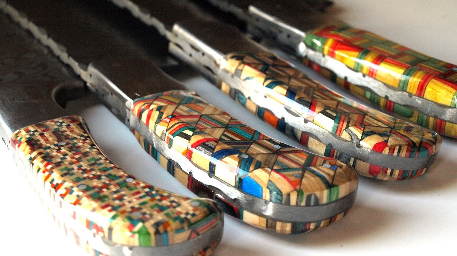 Incredible 'Skate Art' Chopping Knives Made From Recycled Skateboards