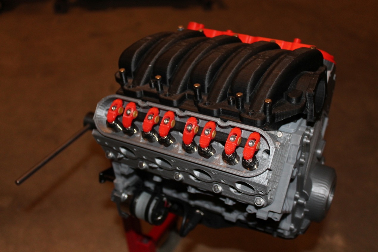 Model Of The Week Chevy Camaro LS3 V8 Engine 3D Printed Horsepower