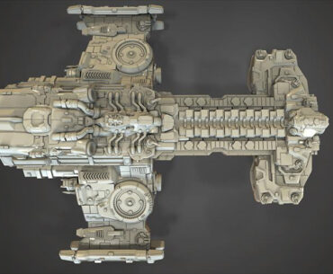Teacher 3D Prints Massive StarCraft Hyperion Battlecruiser