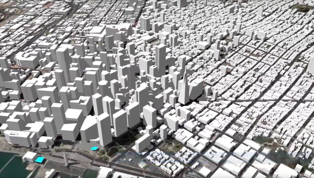 A generated 3D model of San Francisco using PlaceMaker