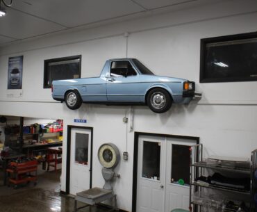 Cutting a VW Rabbit Truck in Half to Hang on Your Wall