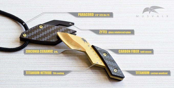 Musvalk EDC keychain knife