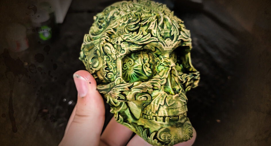 3d printed ancient skull