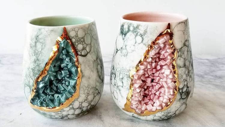Behind the Design: Katie Marks Makes Some Rocking Crystal and Astral Ceramic Mugs