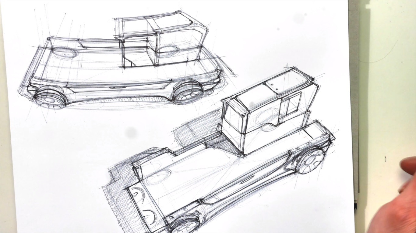 Tucker Truck Design Concept Sketch