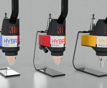 Converting a CNC into a 3D Metal Printer? 3D Hybrid Solutions' three 3D metal printing toolheads