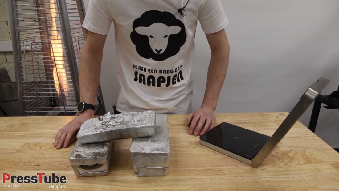 Watch 1 000 Soda Cans Melt Into Hefty Aluminum Ingots