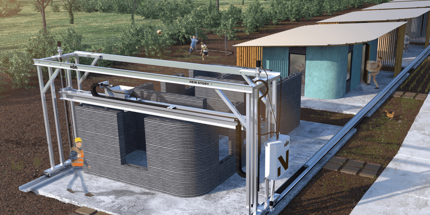 3D Printed House by Icon + New Story