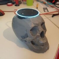 Amazon Echo Dot 3D Printed Skull Stand