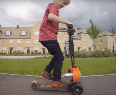 Garage Inventor Colin Furze Builds His Son a Jet-Powered Micro Scooter Jet Powered Scooter