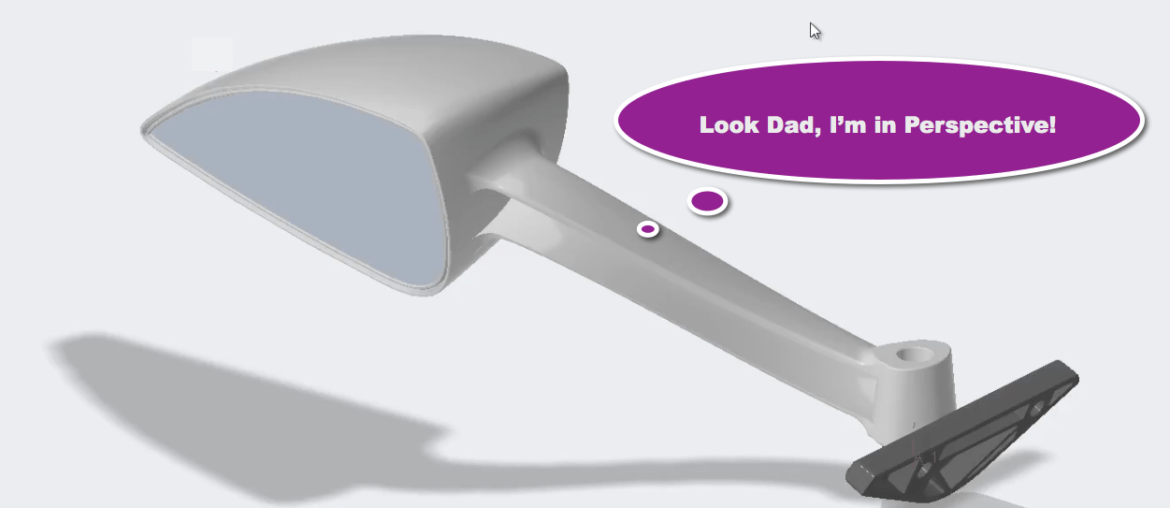 Sound The Call, Creo 5.0 Now Let’s You Model In Perspective! Creo 5 Perspective Banner